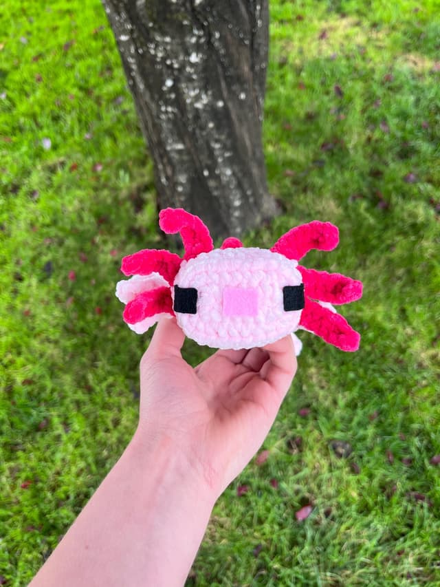 Minecraft-Inspired Axolotl Crochet Pattern