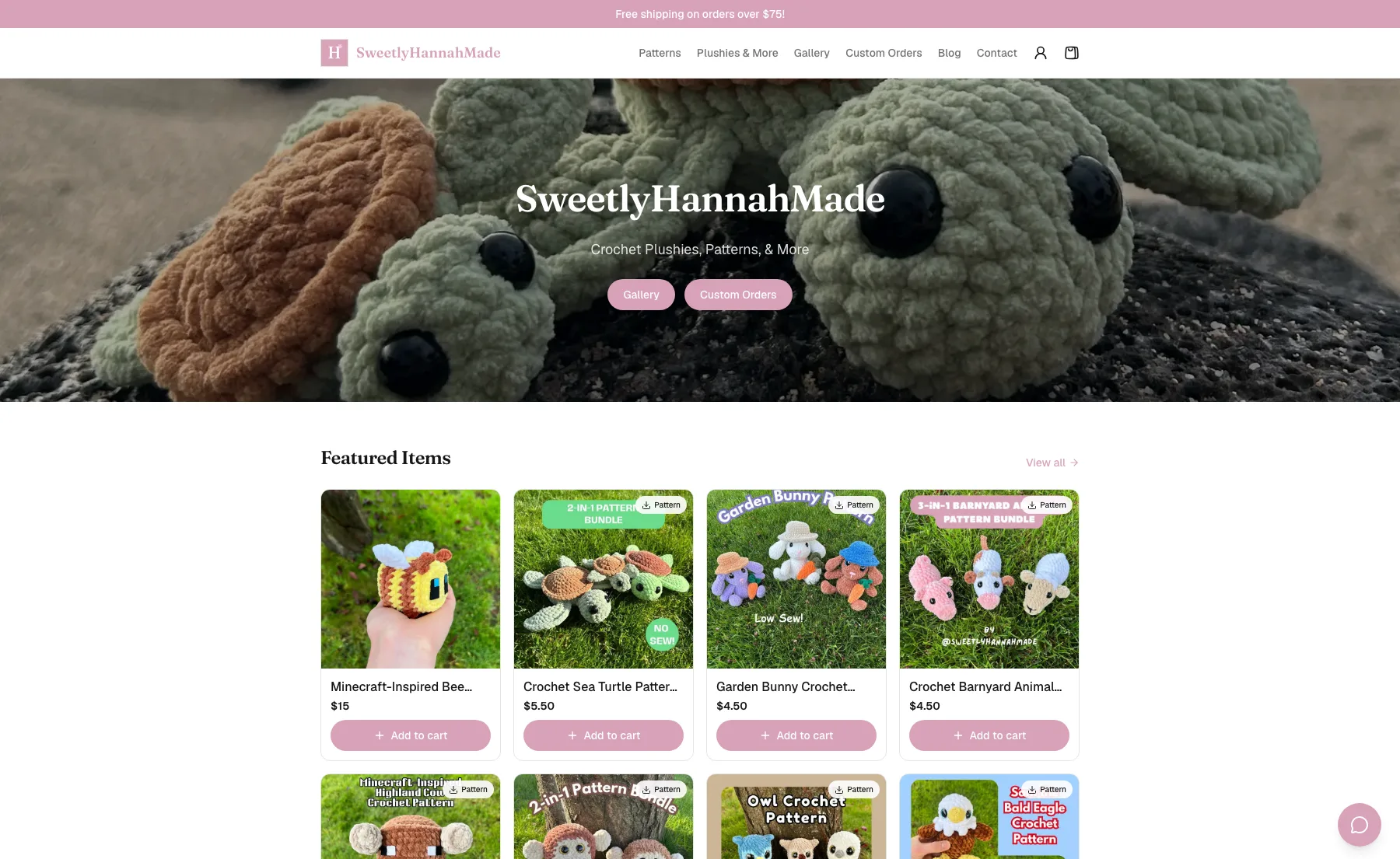 A Crochetify storefront